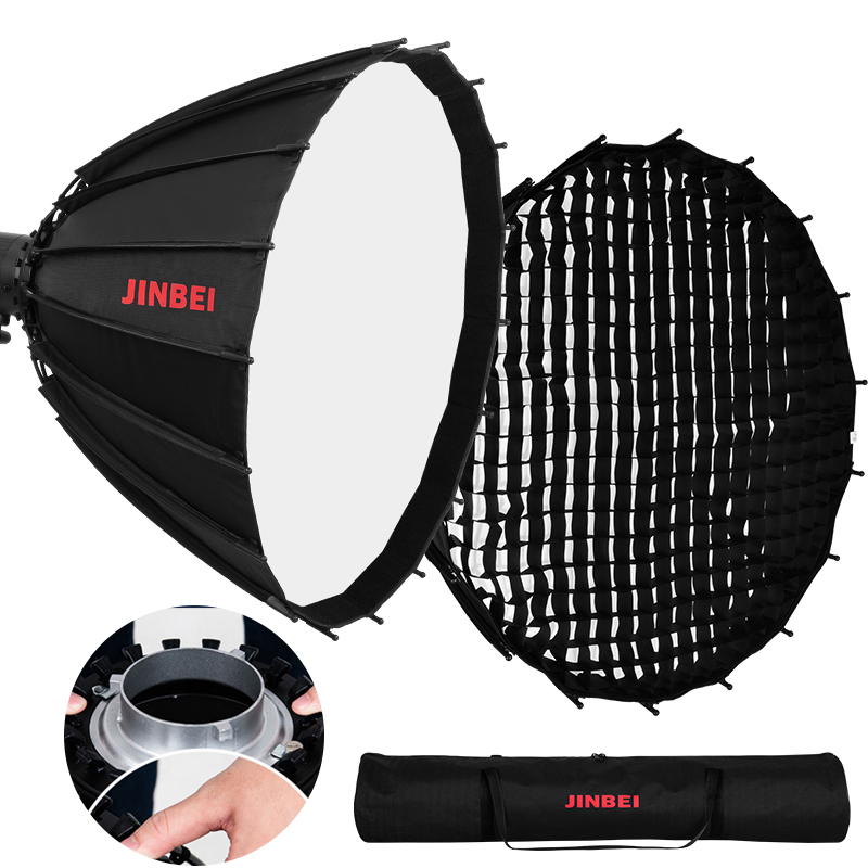 Photography Umbrella Diffuser - JINBEI 120cm Głęboki Reflektor Paraboliczny Speedlite