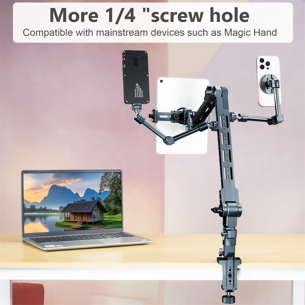 Aluminiowy uchwyt z magicznym  – Photography Desk recenzja i cena