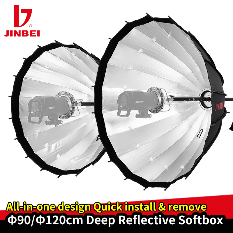 JINBEI 120cm Głęboki Reflektor – Photography Umbrella Diffuser recenzja i cena