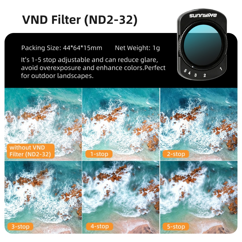 Filtr obiektywu do DJI Osmo Po – Nd Filter Set recenzja i cena